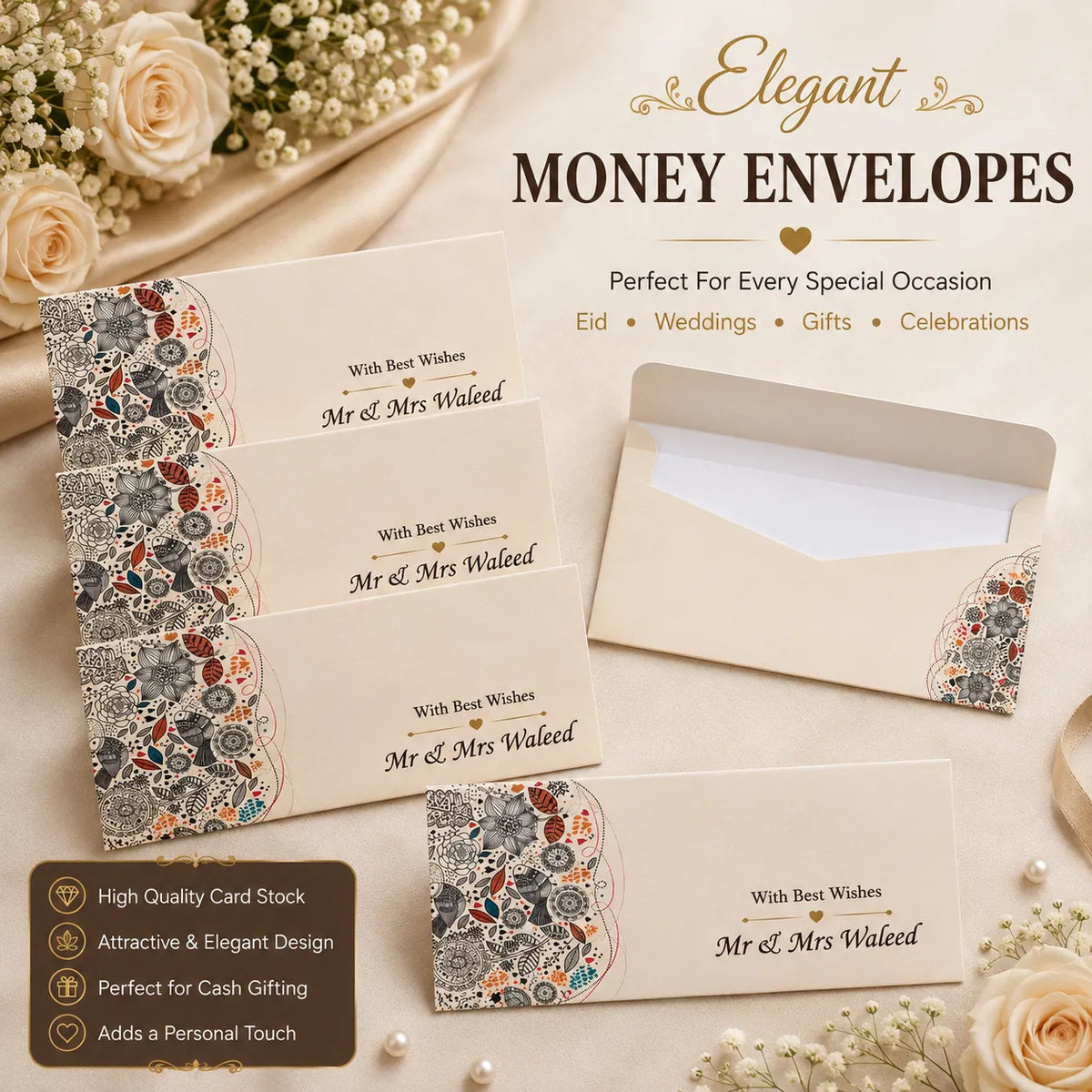Luxury Wedding Money Envelope 27