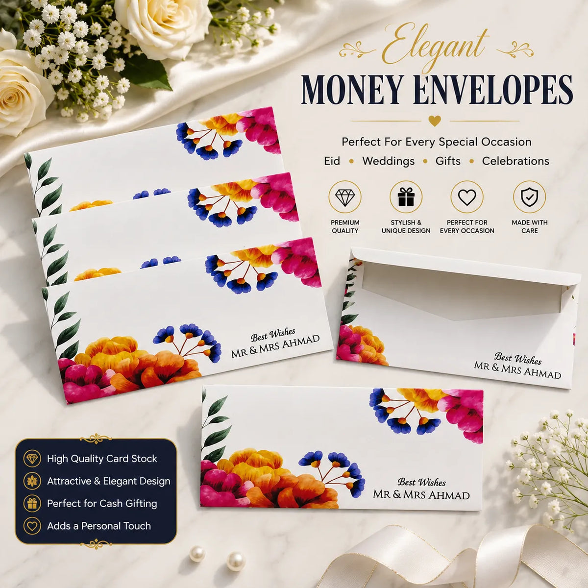 Luxury Wedding Money Envelope 3