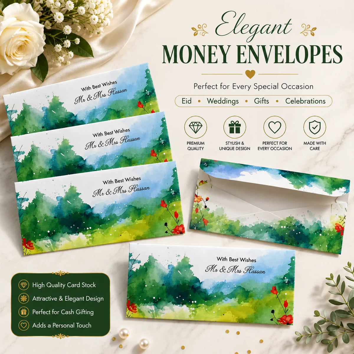 Luxury Wedding Money Envelope 20