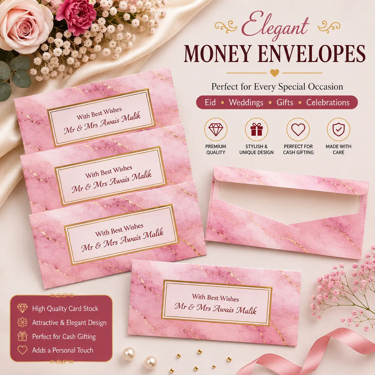 Luxury Wedding Money Envelope 28