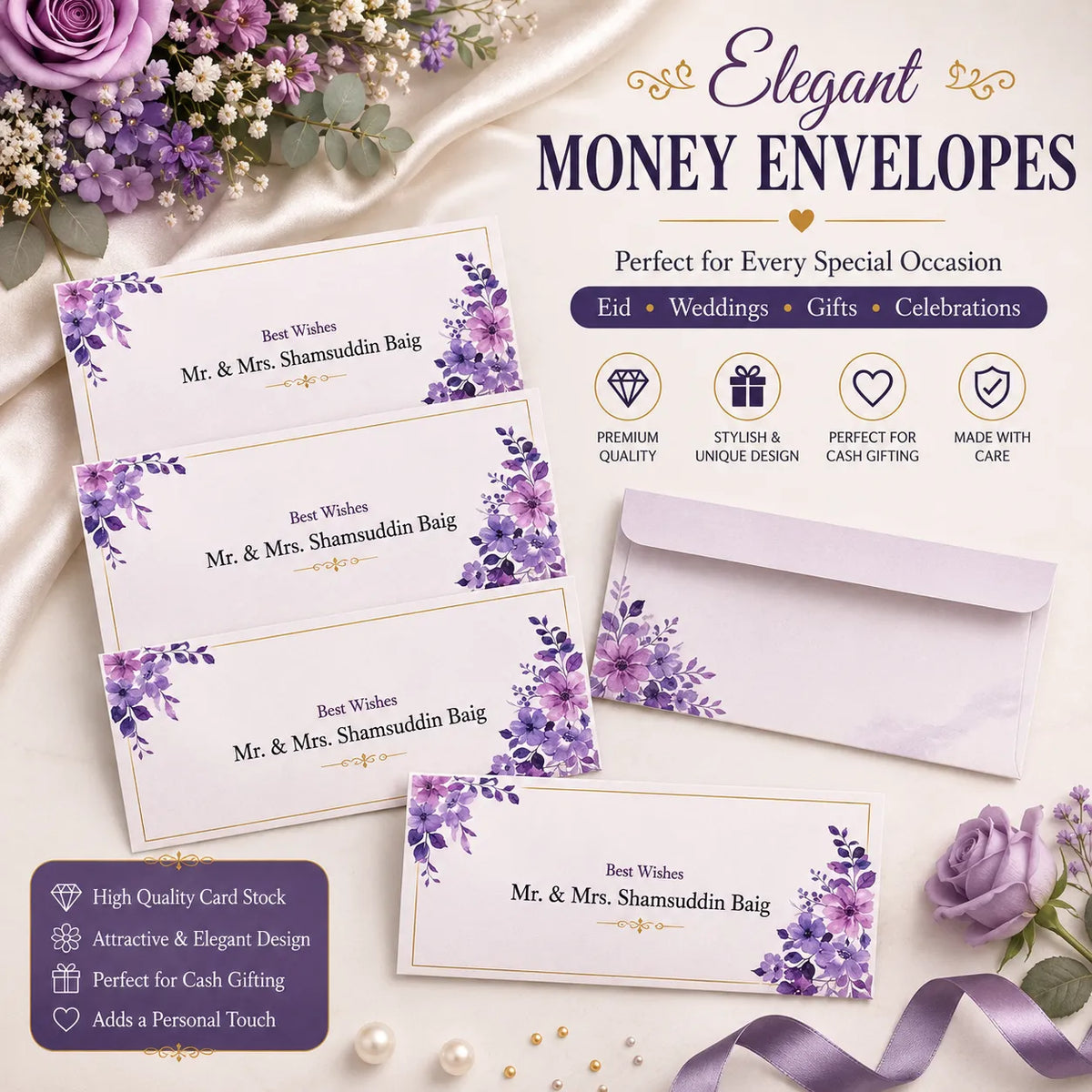 Luxury Wedding Money Envelope 11