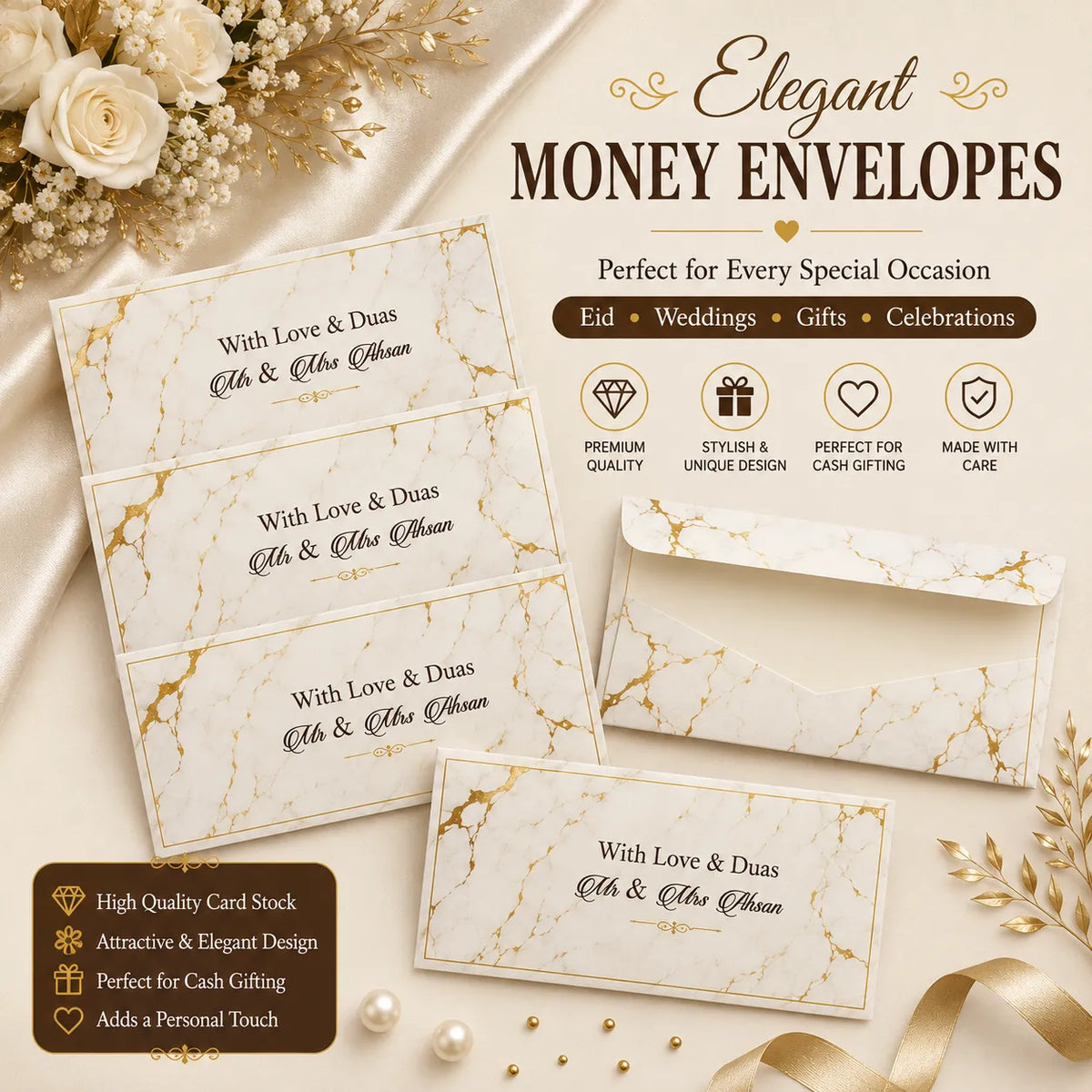 Luxury Wedding Money Envelope 24