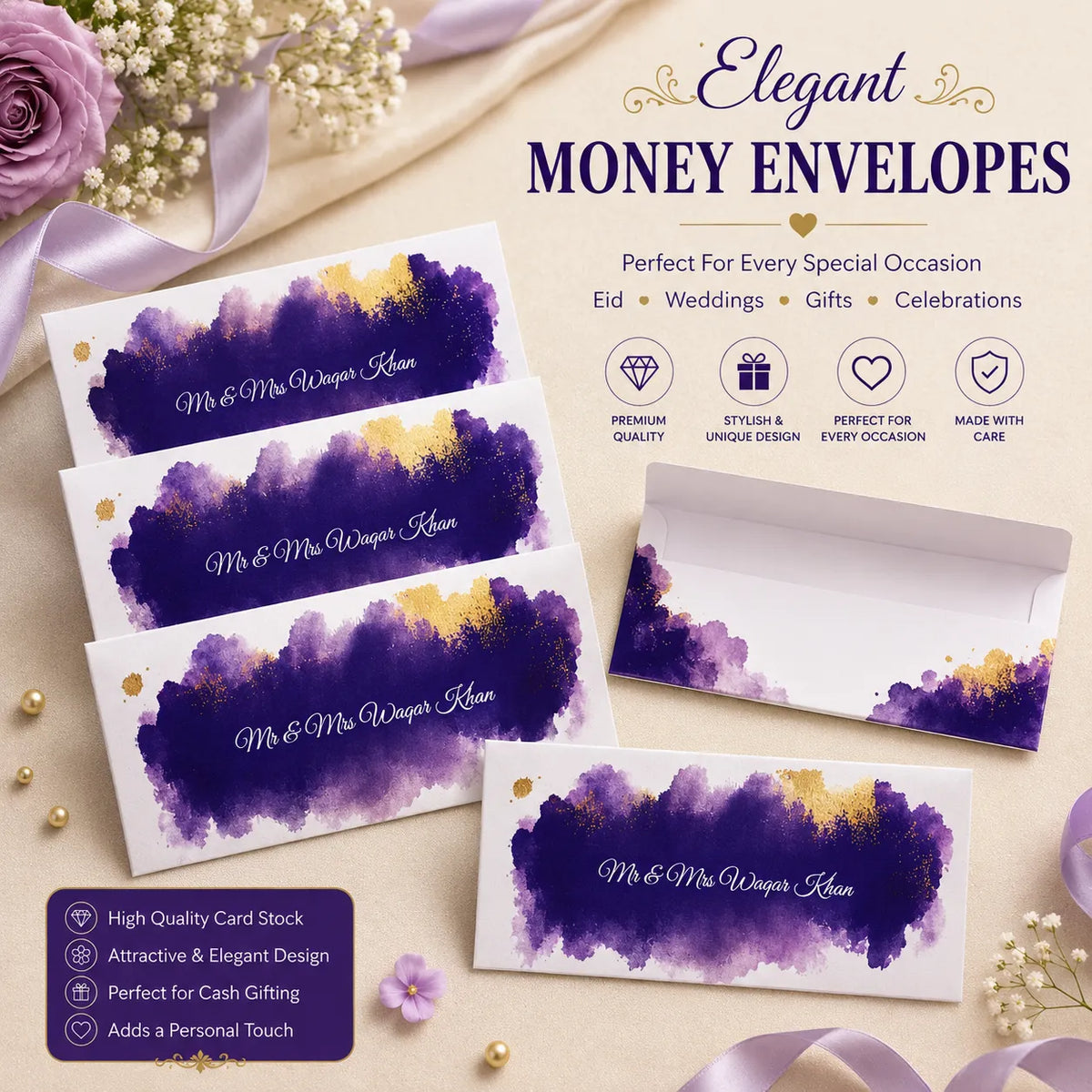 Luxury Wedding Money Envelope 37