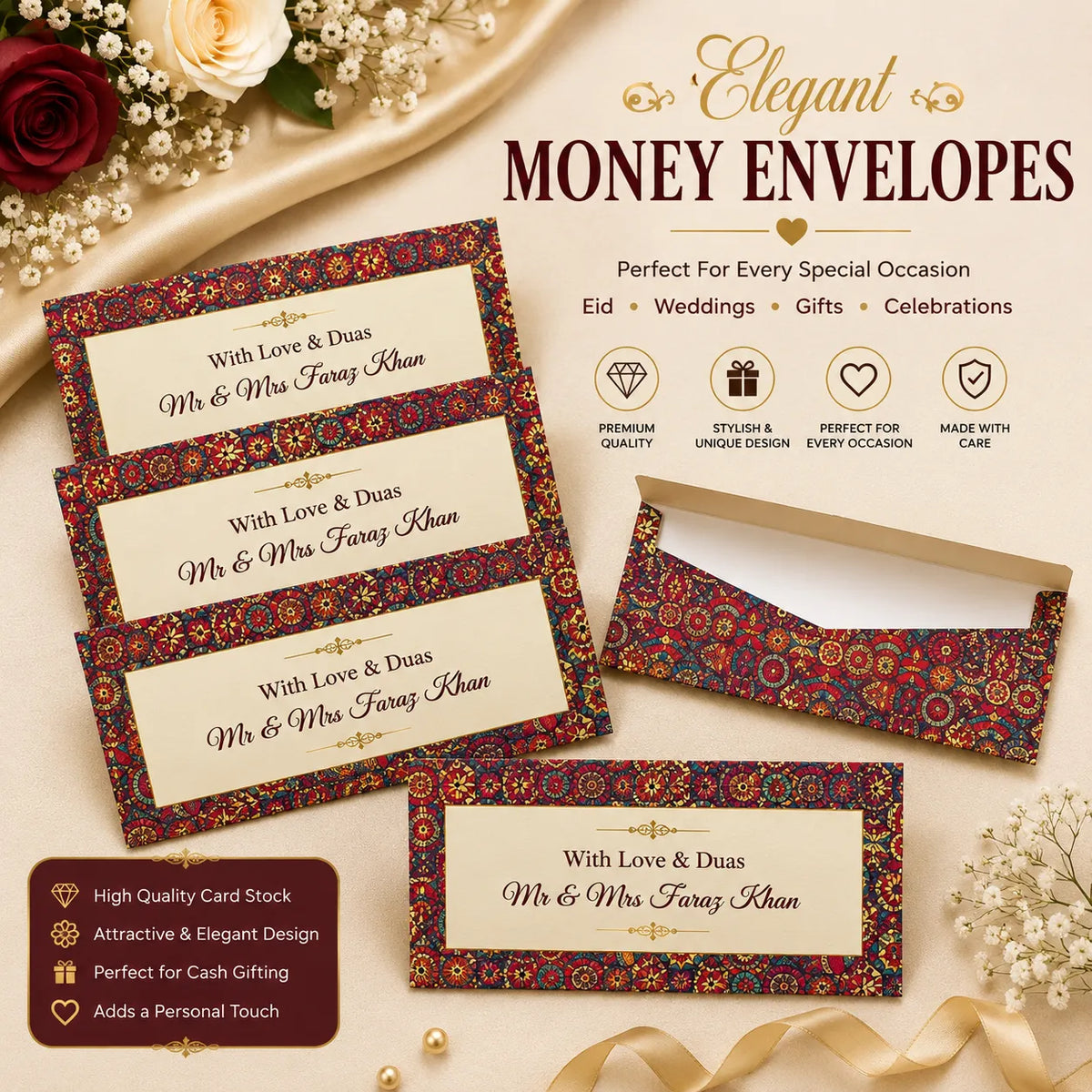 Luxury Wedding Money Envelope 33