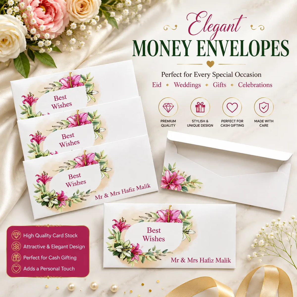 Luxury Wedding Money Envelope 13