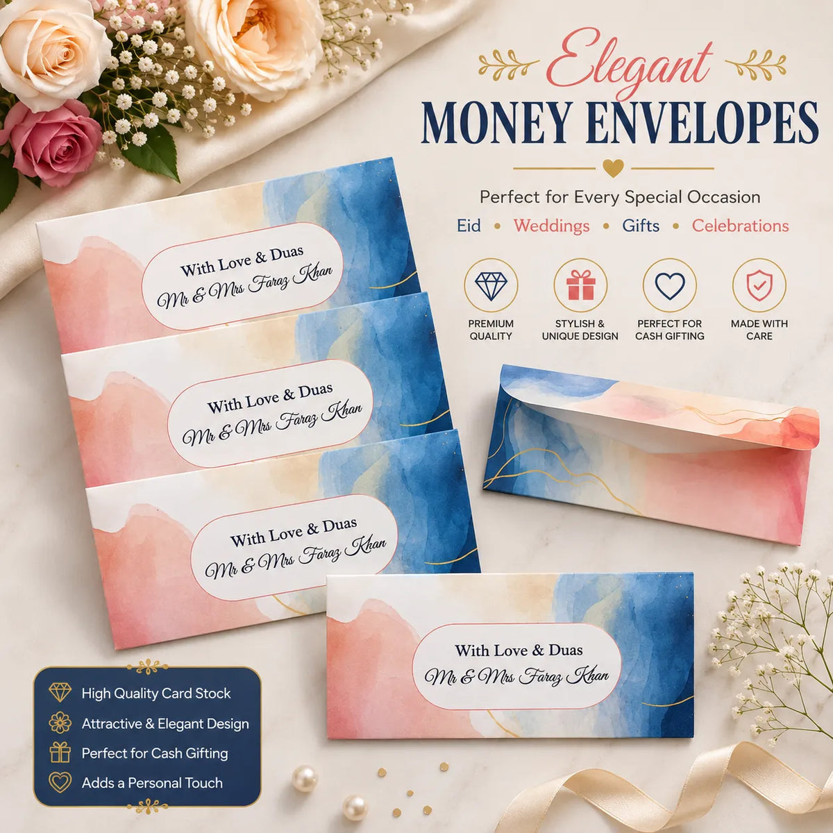 Luxury Wedding Money Envelope 7