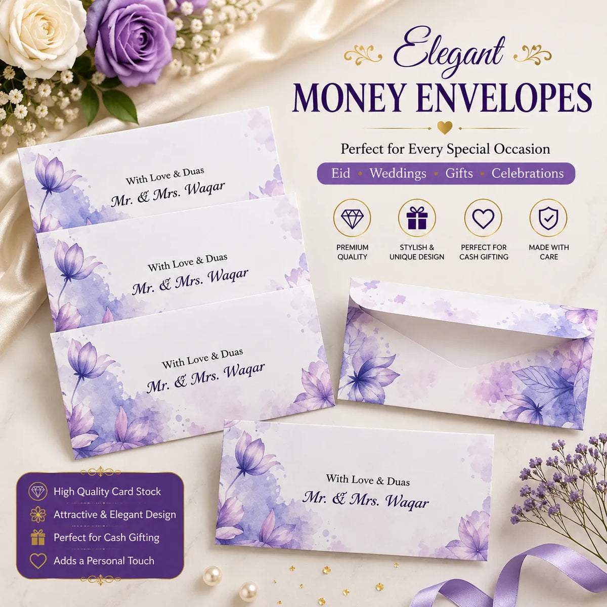 Luxury Wedding Money Envelope 5