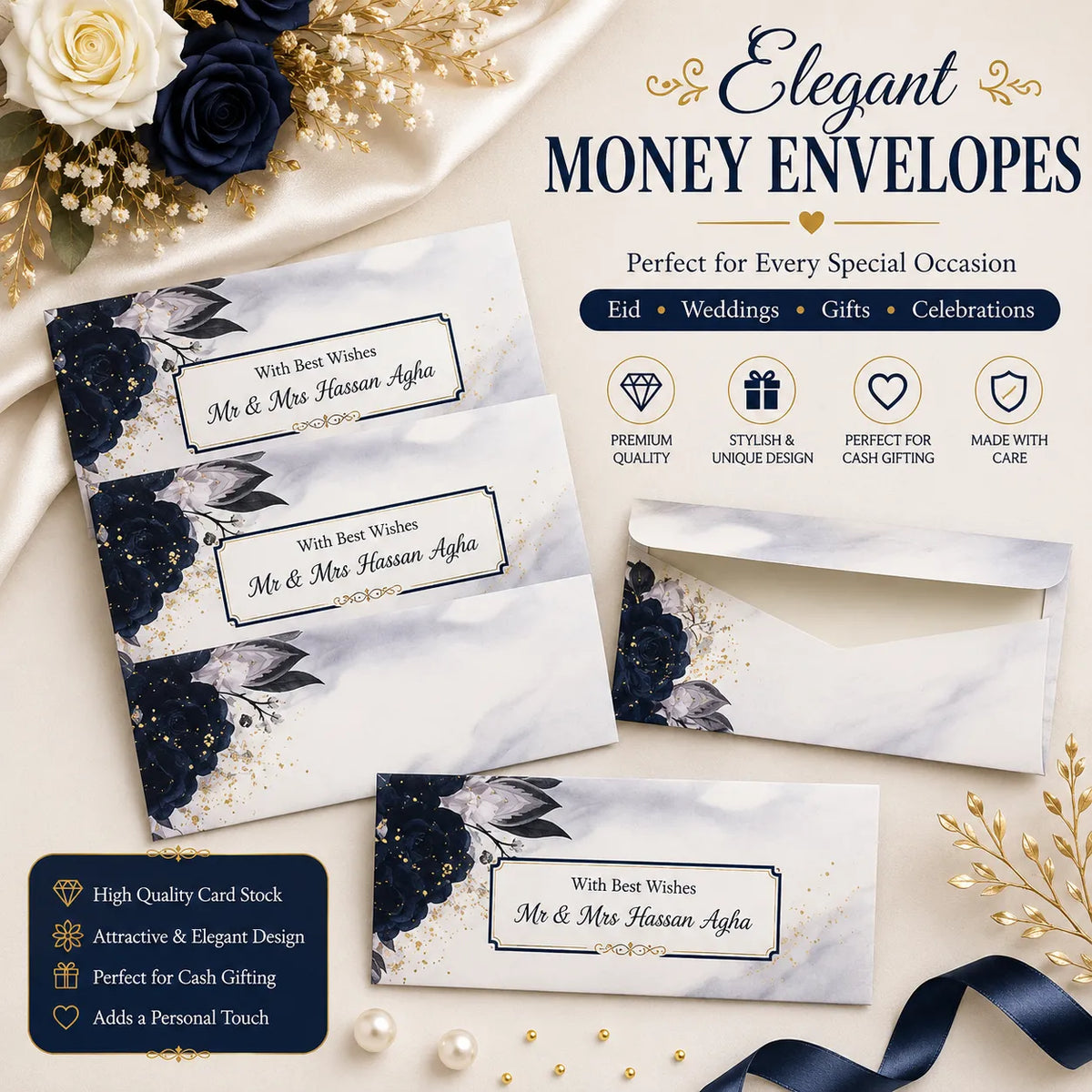 Luxury Wedding Money Envelope 25
