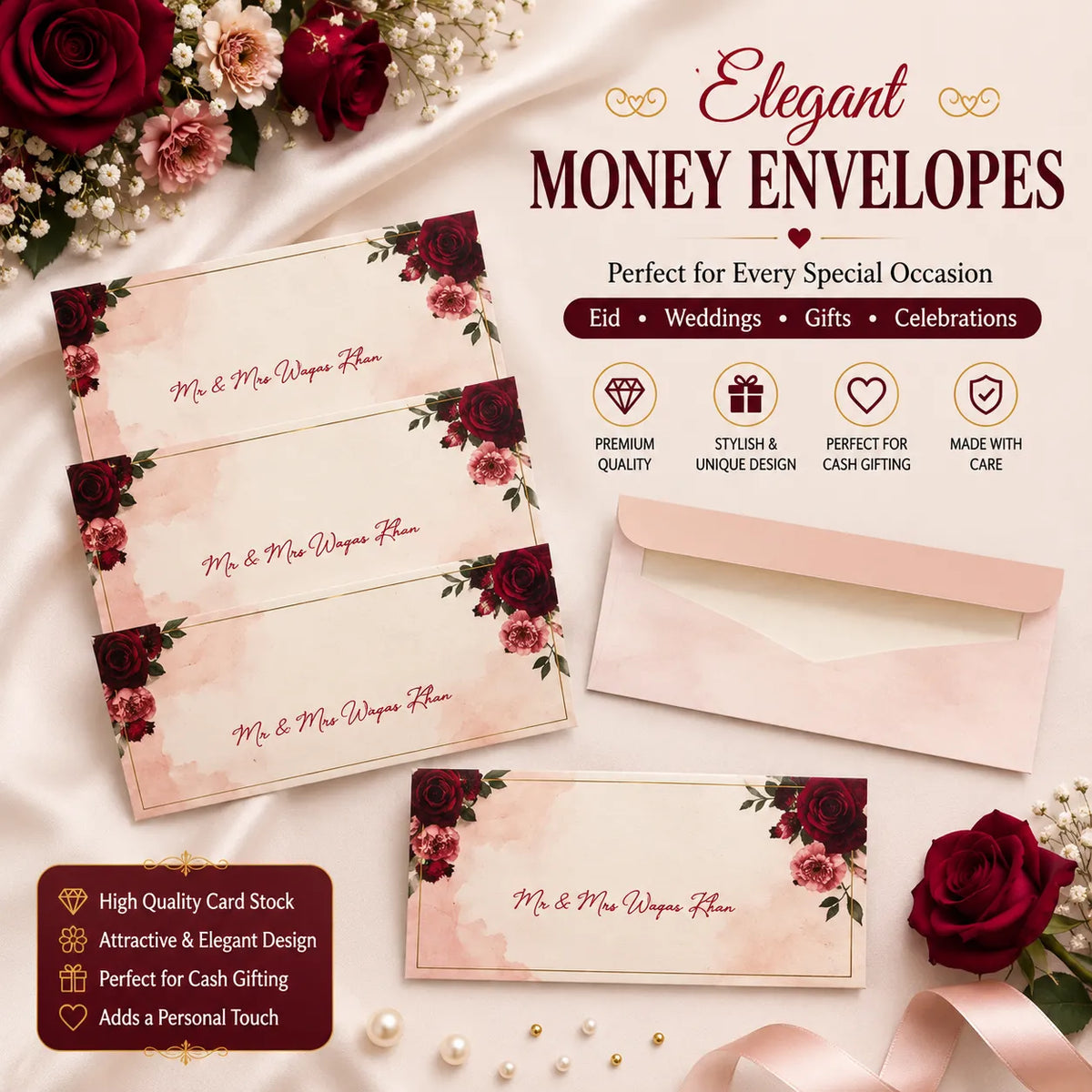 Luxury Wedding Money Envelope 4