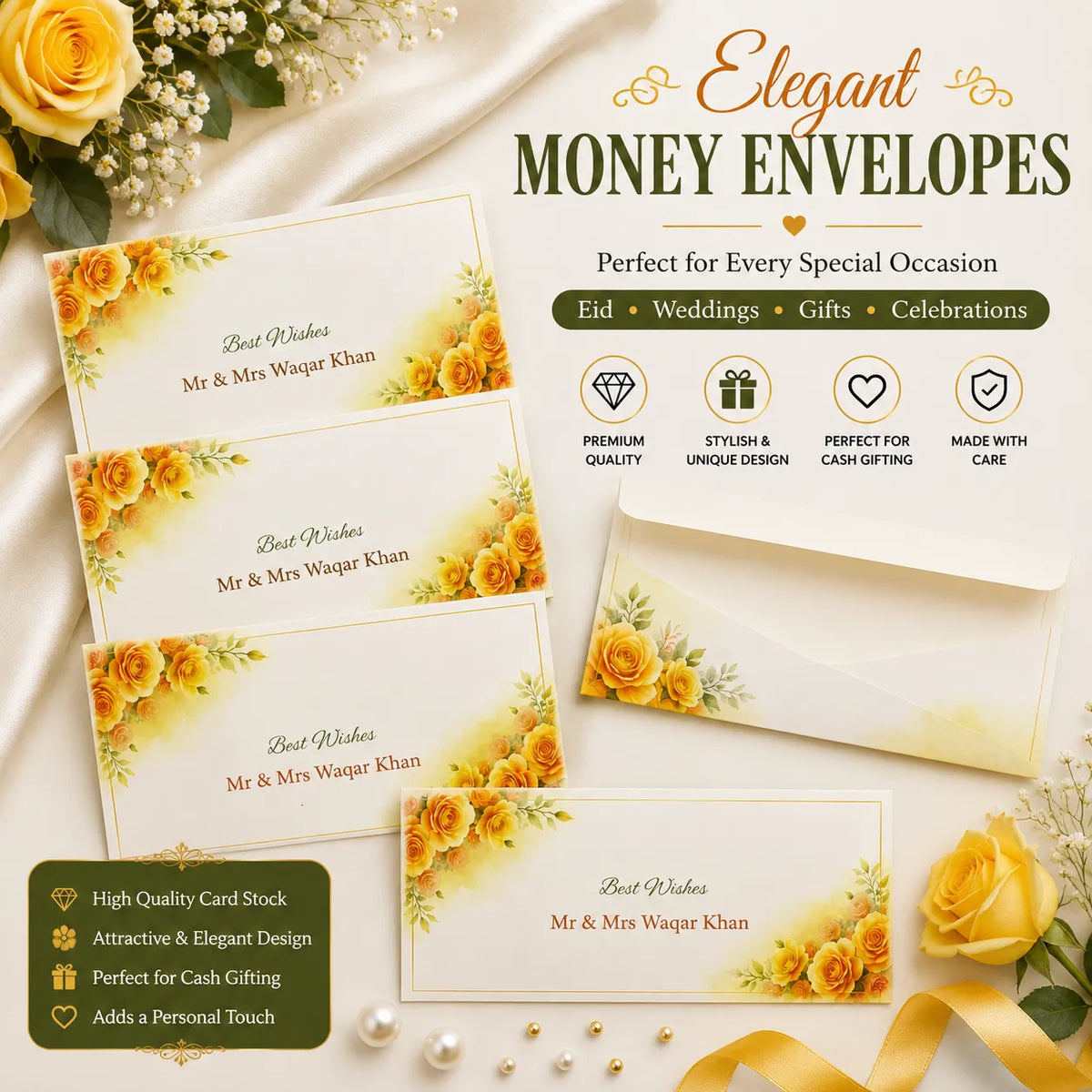 Luxury Wedding Money Envelope 8