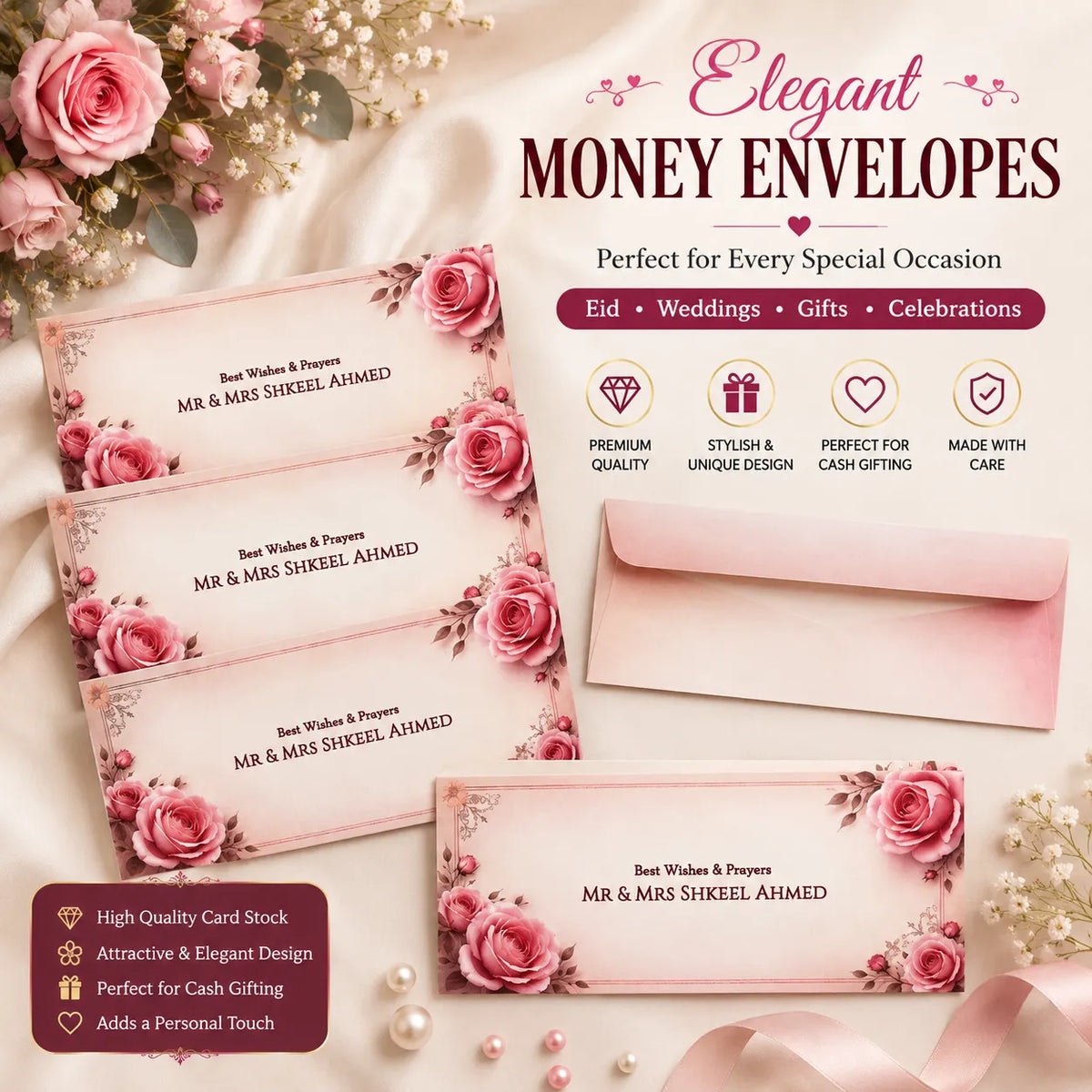 Luxury Wedding Money Envelope 12