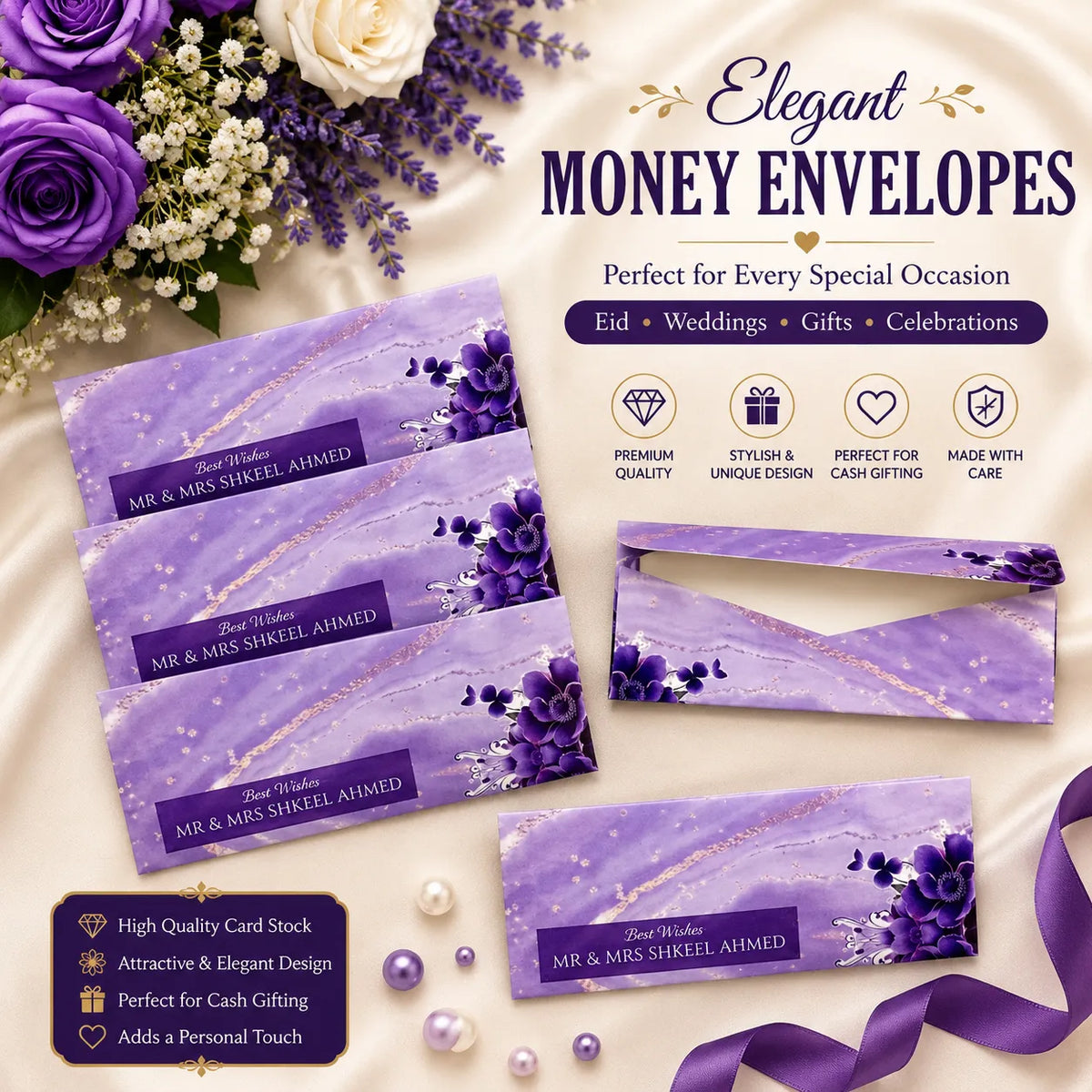 Luxury Wedding Money Envelope 39